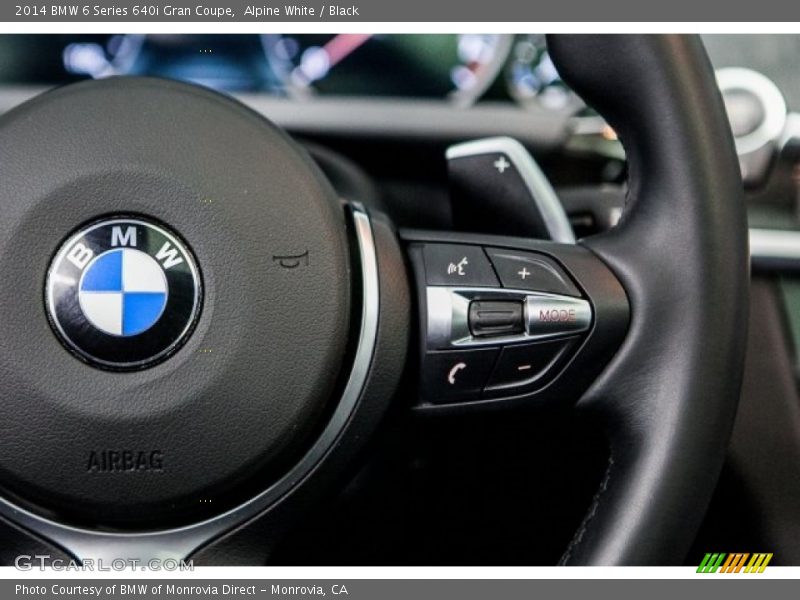 Alpine White / Black 2014 BMW 6 Series 640i Gran Coupe
