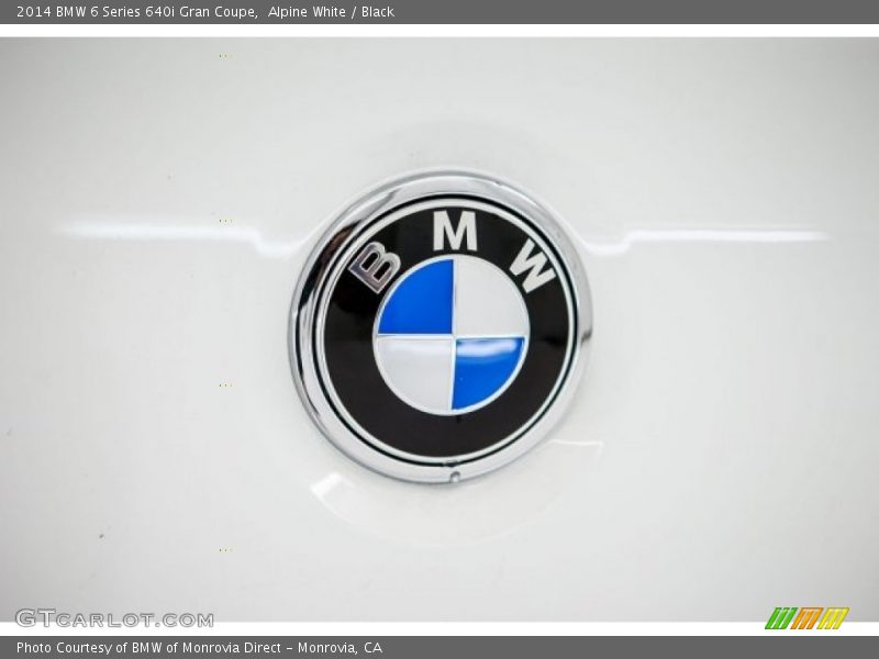 Alpine White / Black 2014 BMW 6 Series 640i Gran Coupe