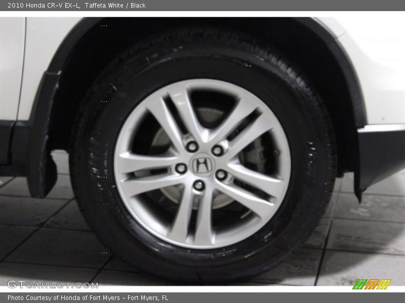 Taffeta White / Black 2010 Honda CR-V EX-L