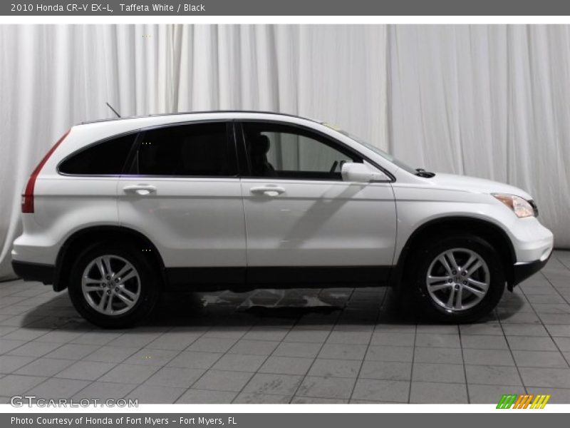 Taffeta White / Black 2010 Honda CR-V EX-L
