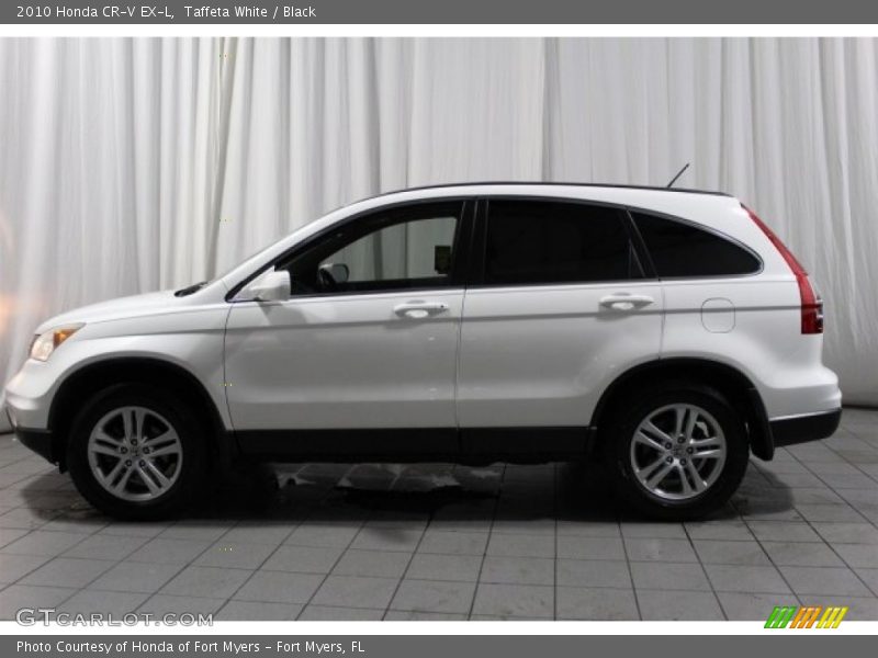 Taffeta White / Black 2010 Honda CR-V EX-L