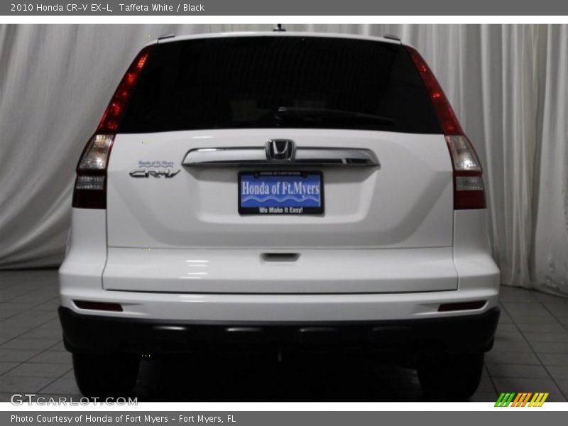 Taffeta White / Black 2010 Honda CR-V EX-L