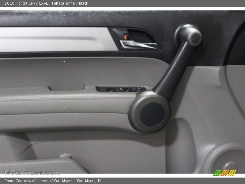 Taffeta White / Black 2010 Honda CR-V EX-L