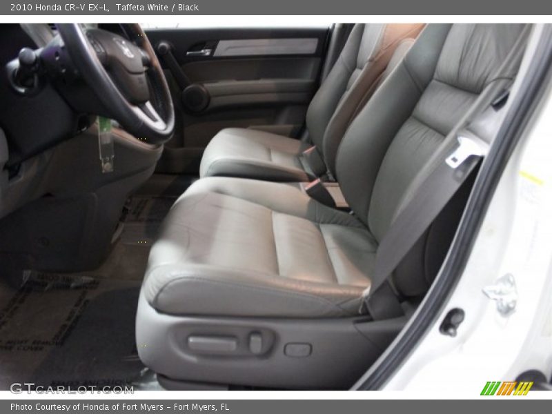 Taffeta White / Black 2010 Honda CR-V EX-L