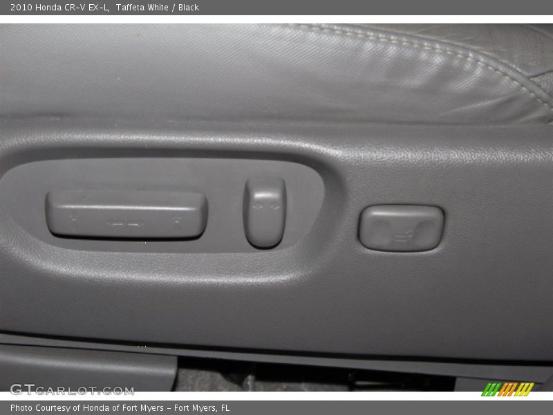 Taffeta White / Black 2010 Honda CR-V EX-L