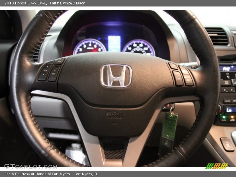 Taffeta White / Black 2010 Honda CR-V EX-L