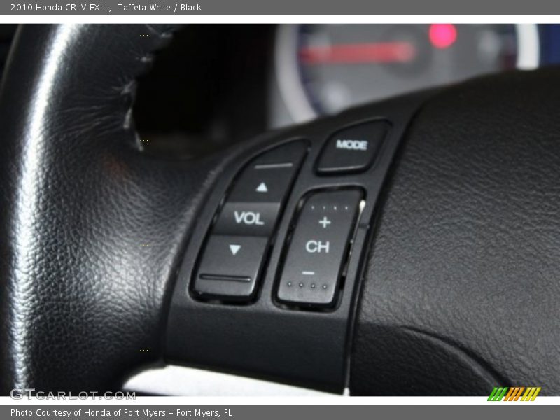 Taffeta White / Black 2010 Honda CR-V EX-L