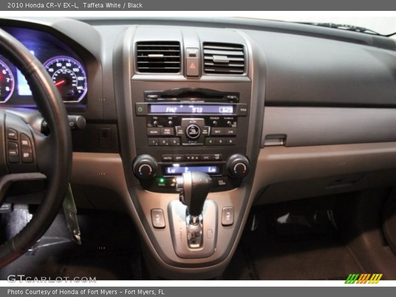 Taffeta White / Black 2010 Honda CR-V EX-L