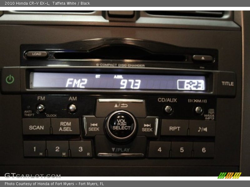 Taffeta White / Black 2010 Honda CR-V EX-L