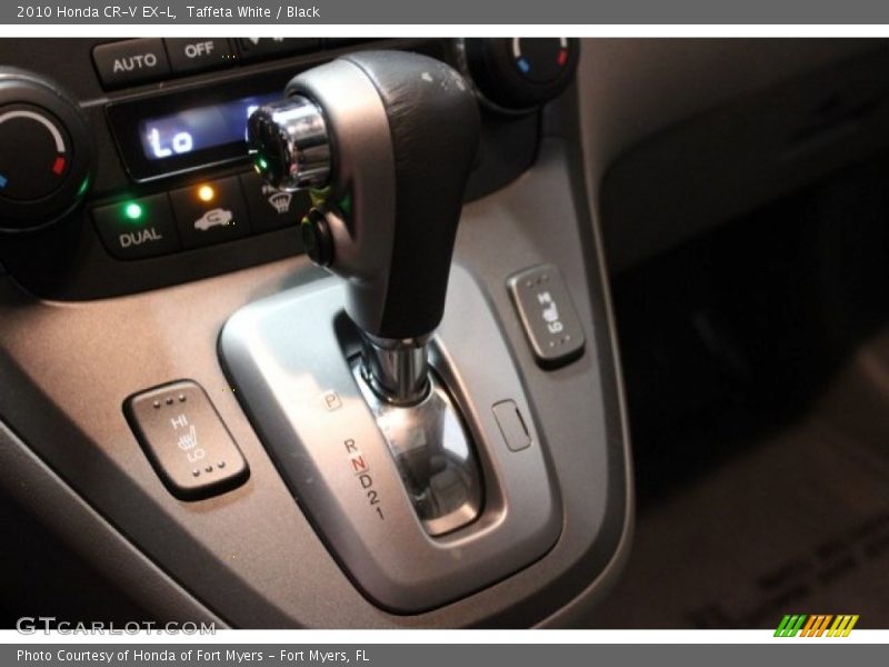 Taffeta White / Black 2010 Honda CR-V EX-L