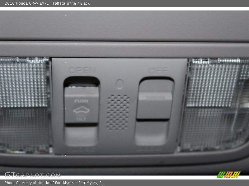 Taffeta White / Black 2010 Honda CR-V EX-L