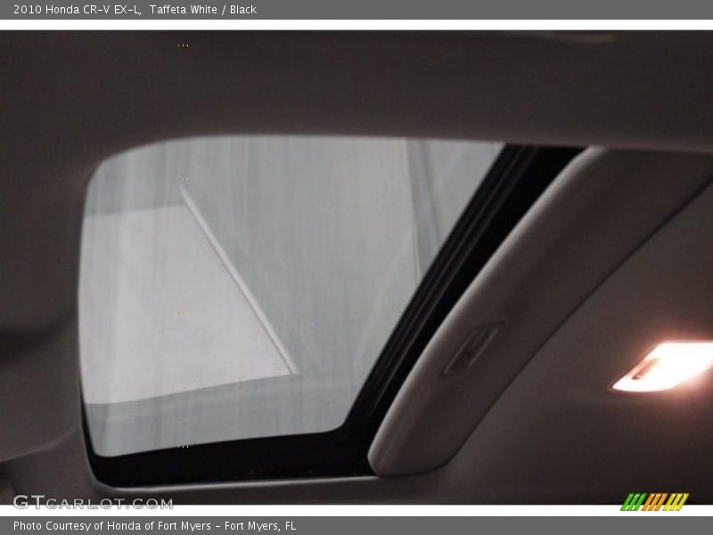 Taffeta White / Black 2010 Honda CR-V EX-L