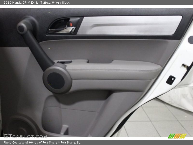 Taffeta White / Black 2010 Honda CR-V EX-L