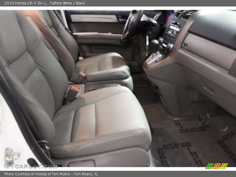 Taffeta White / Black 2010 Honda CR-V EX-L