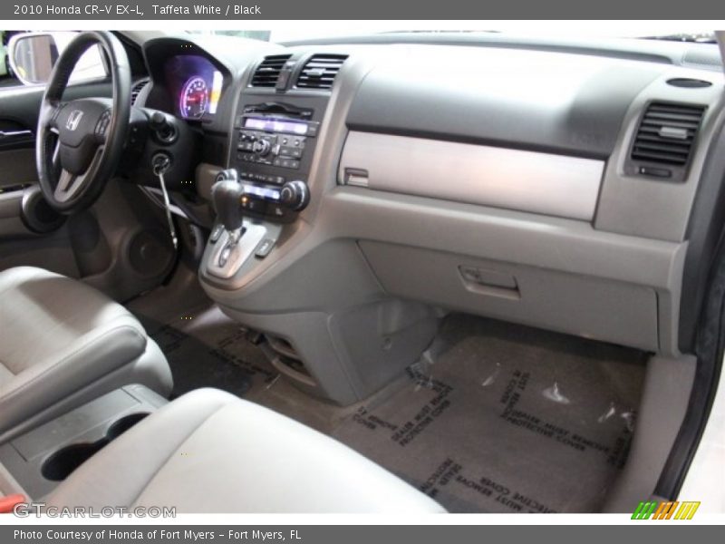 Taffeta White / Black 2010 Honda CR-V EX-L