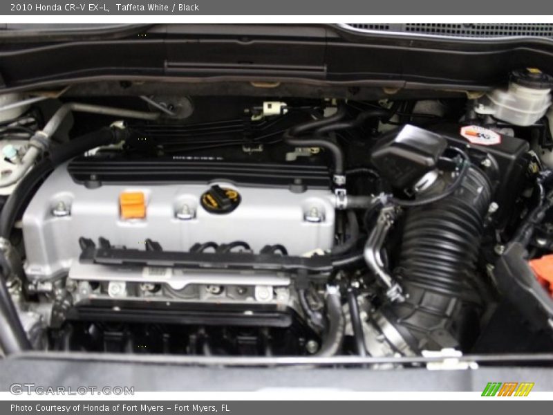 Taffeta White / Black 2010 Honda CR-V EX-L