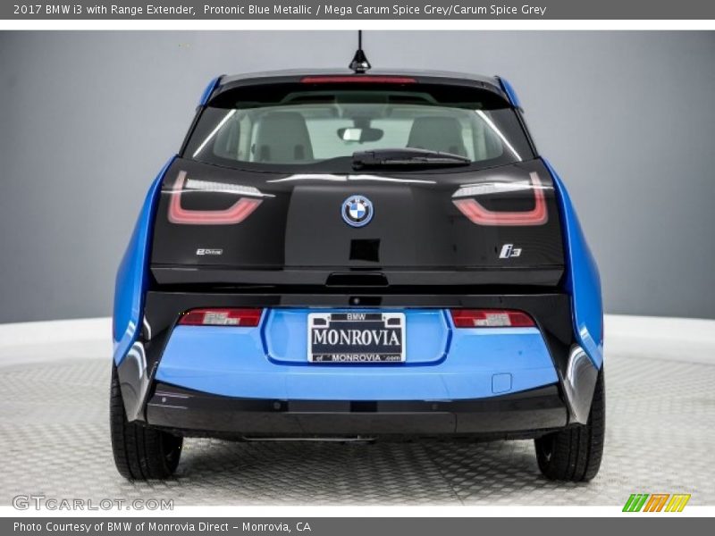 Protonic Blue Metallic / Mega Carum Spice Grey/Carum Spice Grey 2017 BMW i3 with Range Extender