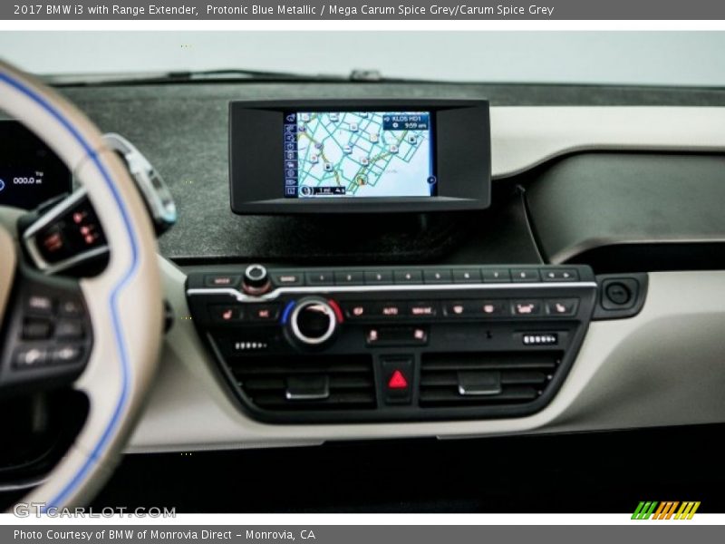 Protonic Blue Metallic / Mega Carum Spice Grey/Carum Spice Grey 2017 BMW i3 with Range Extender
