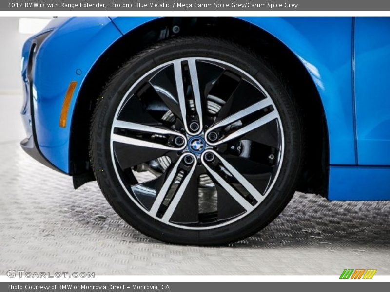 Protonic Blue Metallic / Mega Carum Spice Grey/Carum Spice Grey 2017 BMW i3 with Range Extender