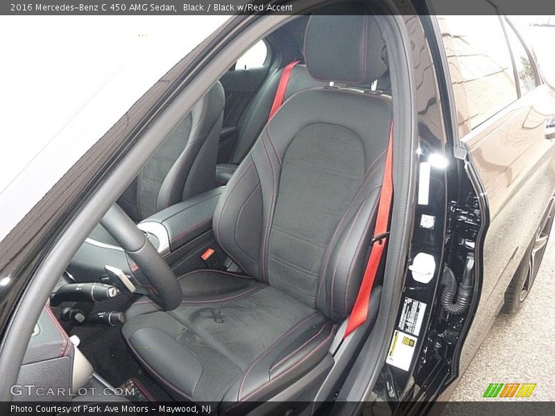 Front Seat of 2016 C 450 AMG Sedan