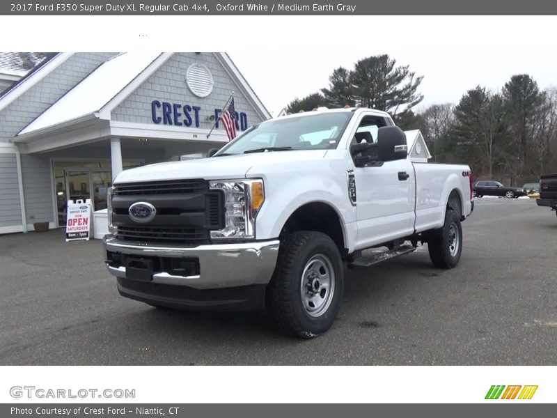 Oxford White / Medium Earth Gray 2017 Ford F350 Super Duty XL Regular Cab 4x4