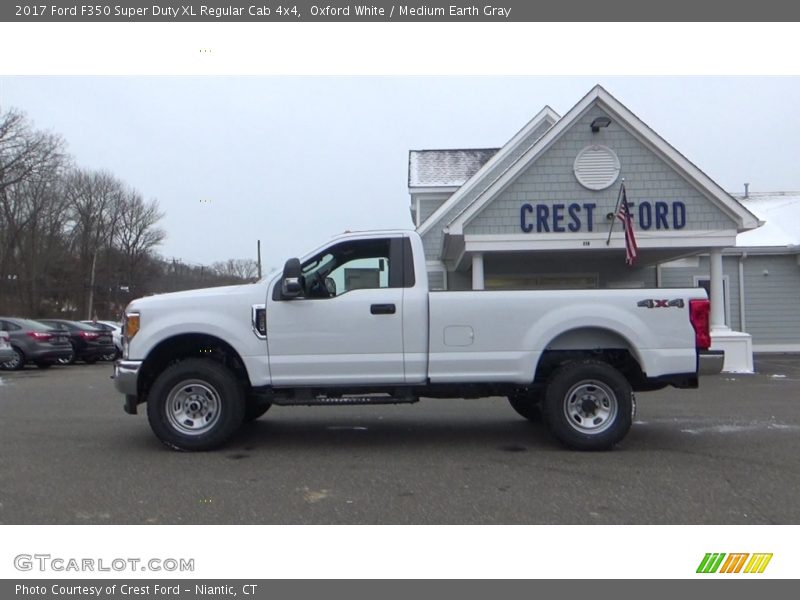 Oxford White / Medium Earth Gray 2017 Ford F350 Super Duty XL Regular Cab 4x4