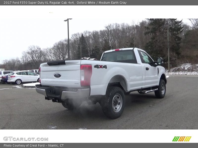 Oxford White / Medium Earth Gray 2017 Ford F350 Super Duty XL Regular Cab 4x4