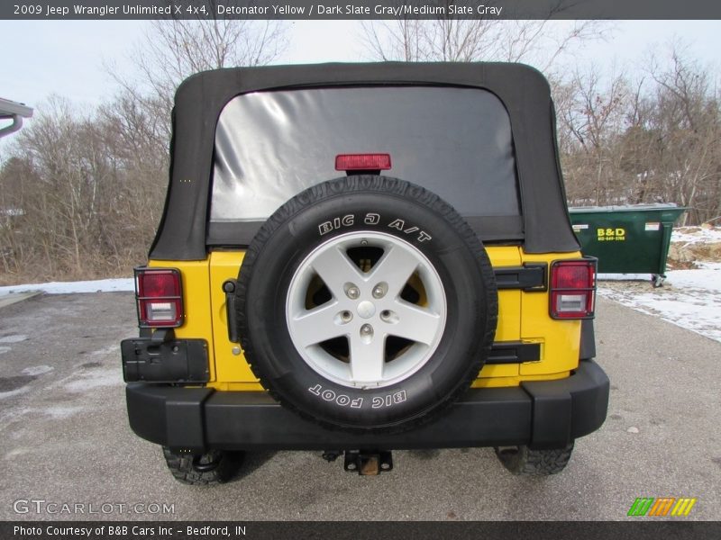 Detonator Yellow / Dark Slate Gray/Medium Slate Gray 2009 Jeep Wrangler Unlimited X 4x4