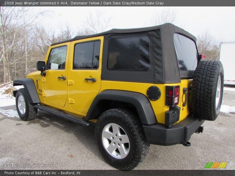 Detonator Yellow / Dark Slate Gray/Medium Slate Gray 2009 Jeep Wrangler Unlimited X 4x4