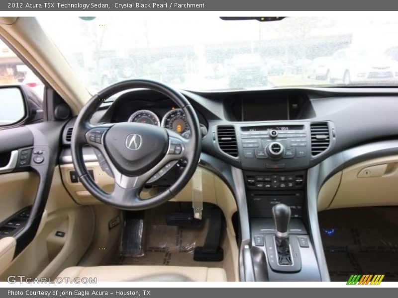 Crystal Black Pearl / Parchment 2012 Acura TSX Technology Sedan