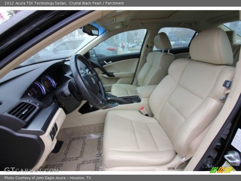Crystal Black Pearl / Parchment 2012 Acura TSX Technology Sedan