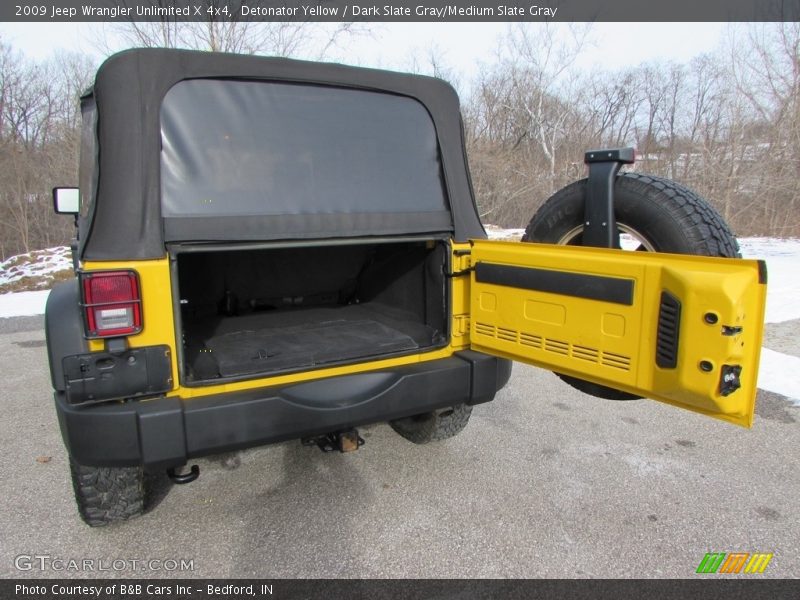 Detonator Yellow / Dark Slate Gray/Medium Slate Gray 2009 Jeep Wrangler Unlimited X 4x4