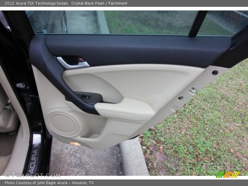 Crystal Black Pearl / Parchment 2012 Acura TSX Technology Sedan