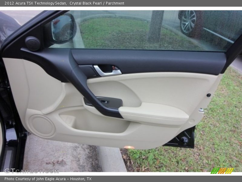 Crystal Black Pearl / Parchment 2012 Acura TSX Technology Sedan