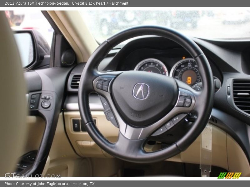 Crystal Black Pearl / Parchment 2012 Acura TSX Technology Sedan