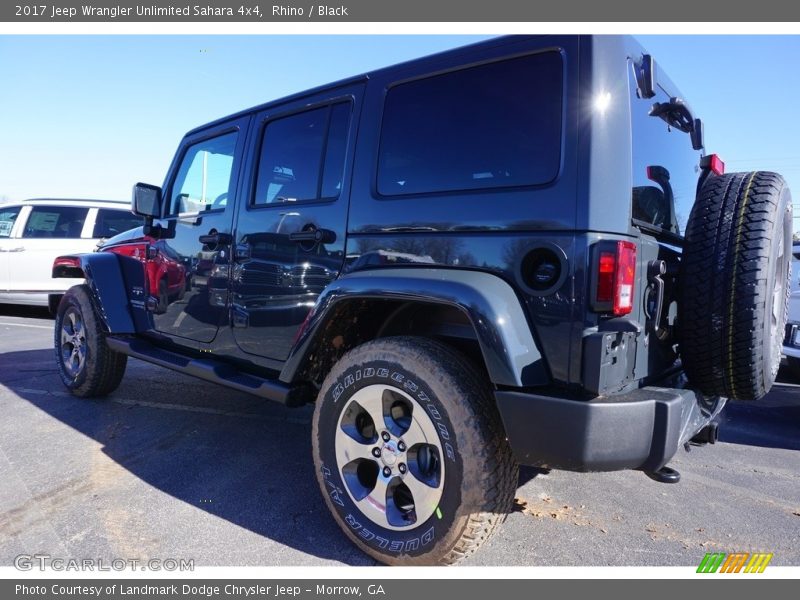 Rhino / Black 2017 Jeep Wrangler Unlimited Sahara 4x4