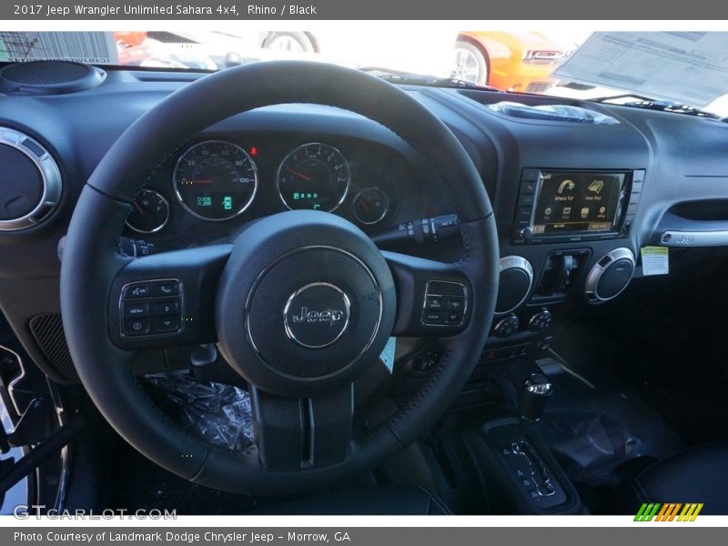 Rhino / Black 2017 Jeep Wrangler Unlimited Sahara 4x4