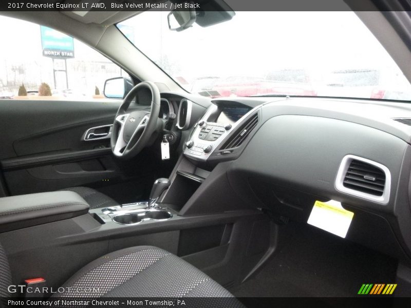 Blue Velvet Metallic / Jet Black 2017 Chevrolet Equinox LT AWD