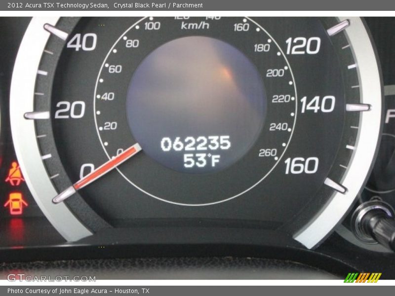 Crystal Black Pearl / Parchment 2012 Acura TSX Technology Sedan