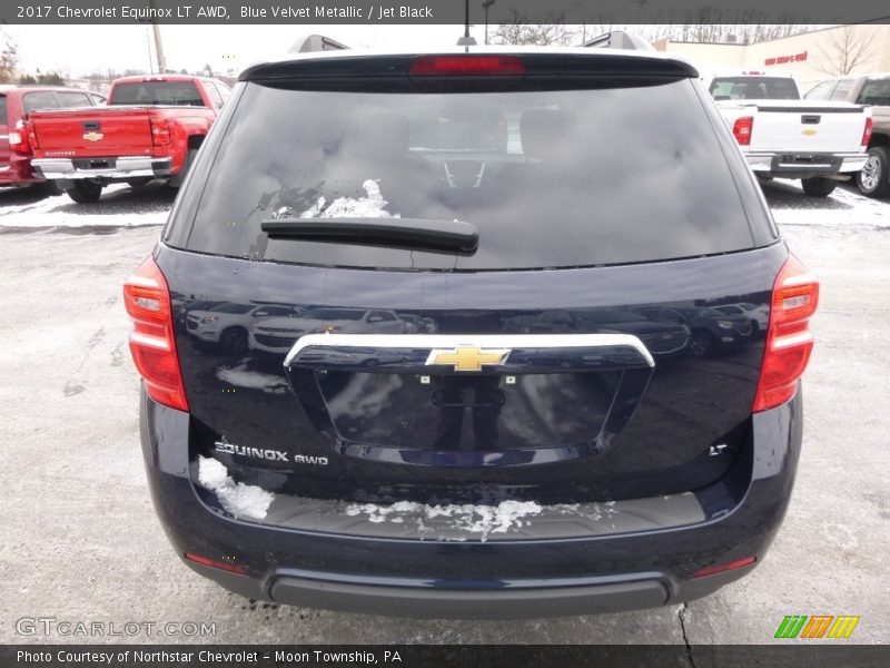 Blue Velvet Metallic / Jet Black 2017 Chevrolet Equinox LT AWD