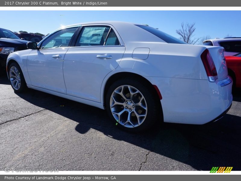 Bright White / Indigo/Linen 2017 Chrysler 300 C Platinum