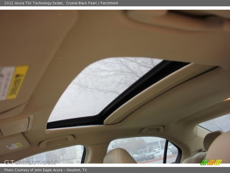 Crystal Black Pearl / Parchment 2012 Acura TSX Technology Sedan