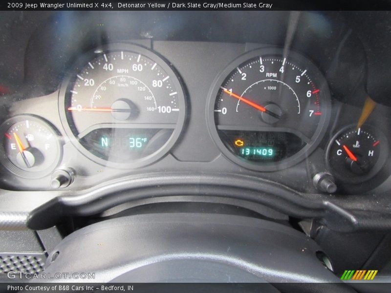 Detonator Yellow / Dark Slate Gray/Medium Slate Gray 2009 Jeep Wrangler Unlimited X 4x4