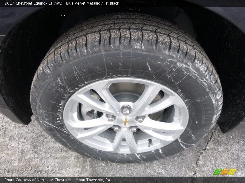 Blue Velvet Metallic / Jet Black 2017 Chevrolet Equinox LT AWD