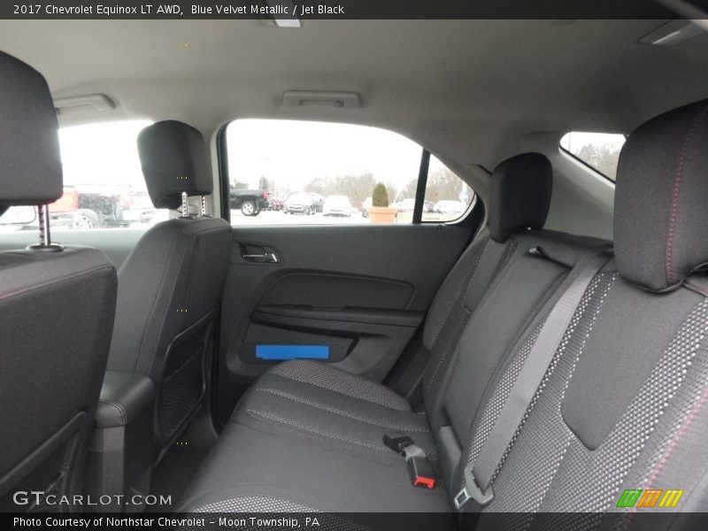 Blue Velvet Metallic / Jet Black 2017 Chevrolet Equinox LT AWD