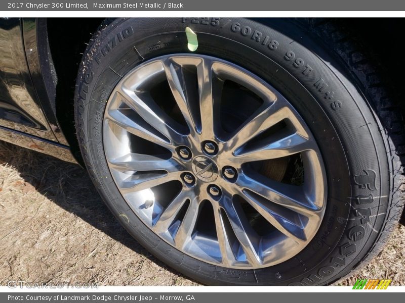 Maximum Steel Metallic / Black 2017 Chrysler 300 Limited