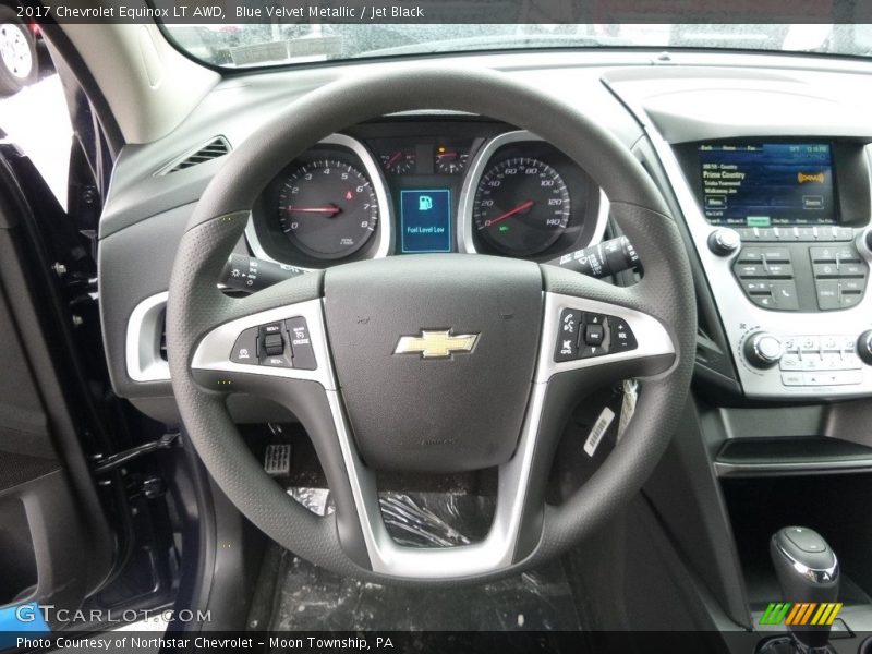 Blue Velvet Metallic / Jet Black 2017 Chevrolet Equinox LT AWD