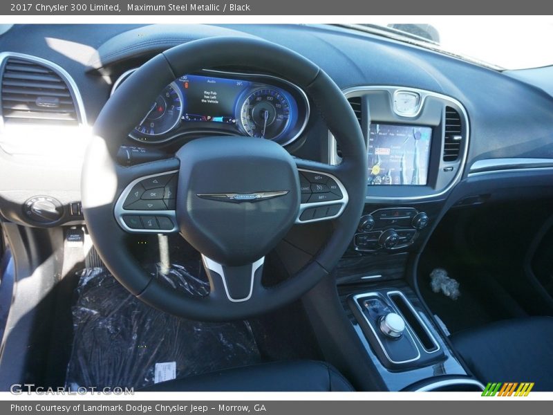 Maximum Steel Metallic / Black 2017 Chrysler 300 Limited