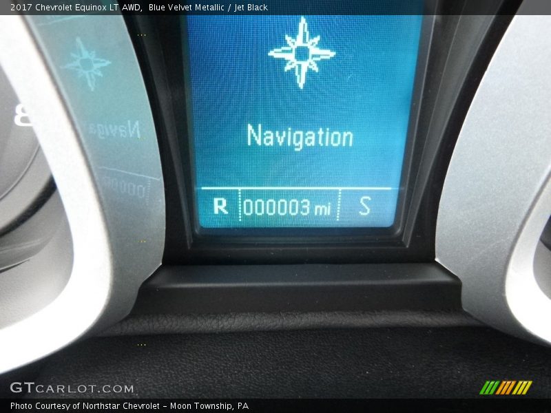 Blue Velvet Metallic / Jet Black 2017 Chevrolet Equinox LT AWD