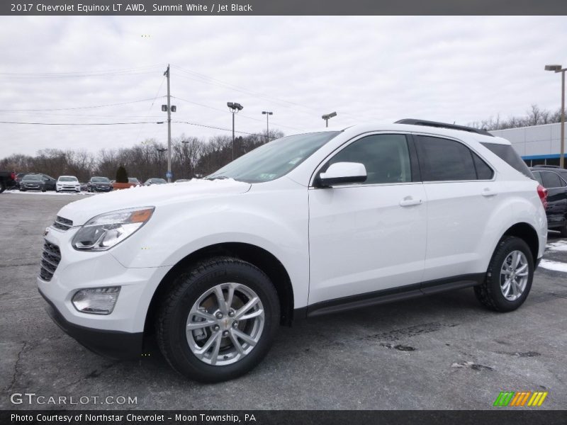 Summit White / Jet Black 2017 Chevrolet Equinox LT AWD